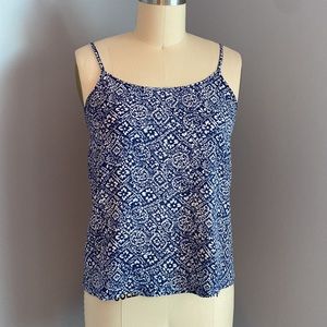 LA Hearts tank top with blue print